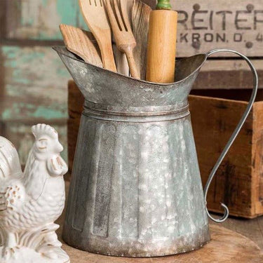 Mamma Mia's Closet Farmhouse Metal Milk Pitcher Serving Pitchers & Carafes